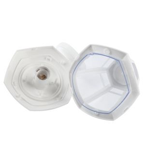 Садово-парковый светильник ЭРА НБУ 07-40-004 Дели 3 белый 6 гранный настенный IP44 Е27 max40Вт