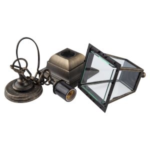 Садово-парковый светильник ЭРА НСУ 04-60-001 бронза 4 гранный подвесной IP44 Е27 max60Вт