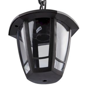 Садово-парковый светильник ЭРА НСУ 07-40-002 Марсель 1 черный 6 гранный подвесной IP44 Е27 max40Вт