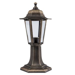Садово-парковый светильник ЭРА НТУ 06-60-001 бронза 6 гранный напольный IP44 Е27 max60Вт Садово-парковый светильник ЭРА НТУ 06-60-001 бронза 6 гранный напольный IP44 Е27 max60Вт