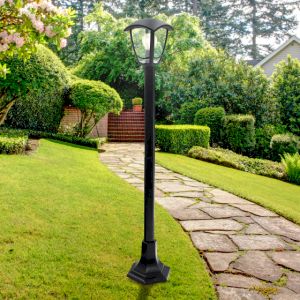 Садово-парковый светильник ЭРА НТУ 07-40-002 Валенсия 4 черный 4 гранный напольный IP44 Е27 max40Вт Садово-парковый светильник ЭРА НТУ 07-40-002 Валенсия 4 черный 4 гранный напольный IP44 Е27 max40Вт