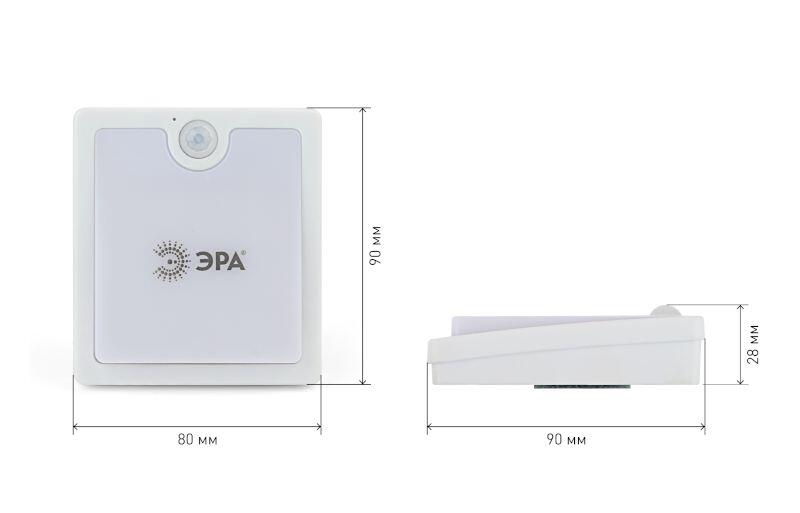 SB-701 Фонарь ЭРА пушлайт + датчик [диммер, датчик света, 3хААА, бл] (24/48/1440)