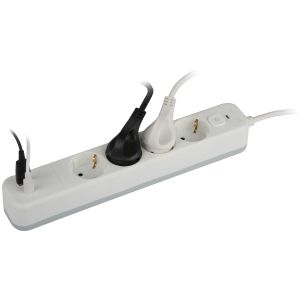 Сетевой фильтр ЭРА USF-4es-3m-2xUSBAC-W с базовой защитой с заземлением с выключателем 4 розетки+2xUSBA+C 3,1A 3м 10А Сетевой фильтр ЭРА USF-4es-3m-2xUSBAC-W с базовой защитой с заземлением с выключателем 4 розетки+2xUSBA+C 3,1A 3м 10А