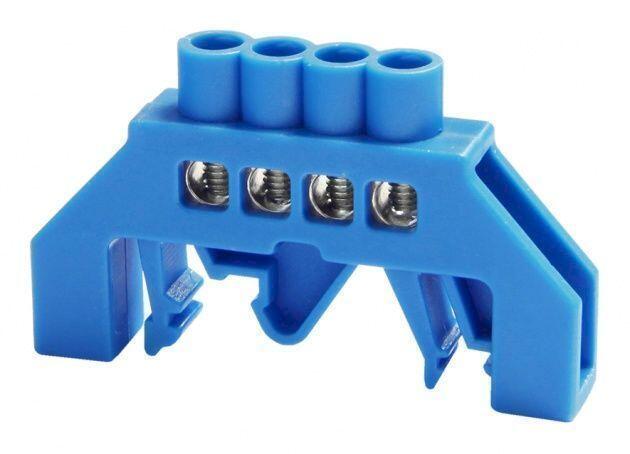 Шина нулевая "N" 4 6х9 мм (в комбинированном DIN-изоляторе) Шина нулевая "N" 4 6х9 мм (в комбинированном DIN-изоляторе)