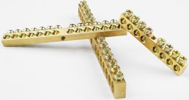 Шина нулевая "N" открытая 8/1 сечение 6х9 мм TEXENERGO Шина нулевая "N" открытая 8/1 сечение 6х9 мм TEXENERGO