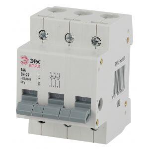 SIMPLE-mod-64 ЭРА SIMPLE Выключатель нагрузки 3P 25А ВН-29 (4/60/1200)