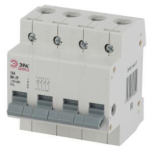 SIMPLE-mod-68 ЭРА SIMPLE Выключатель нагрузки 4P 25А ВН-29 (3/45/900)