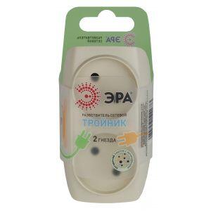 SP-2-I ЭРА Тройник 2гн, без заземл. (сл. кость) (10/60/1500) SP-2-I ЭРА Тройник 2гн, без заземл. (сл. кость) (10/60/1500)