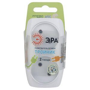 SP-2-W ЭРА Тройник 2гн, без заземл. (белый) (10/60/1500) SP-2-W ЭРА Тройник 2гн, без заземл. (белый) (10/60/1500)