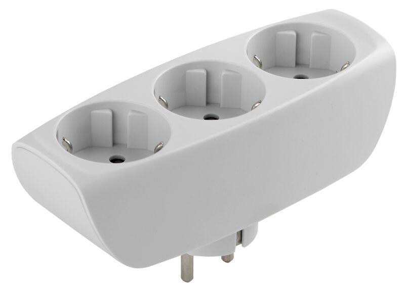 SP-3e-W ЭРА Тройник 3гн, c заземл, со шторками (белый) (10/60/720) SP-3e-W ЭРА Тройник 3гн, c заземл, со шторками (белый) (10/60/720)