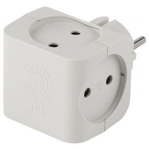 SP-4-W ЭРА Тройник 4гн, без заземл (белый) (10/60/2880) SP-4-W ЭРА Тройник 4гн, без заземл (белый) (10/60/2880)