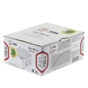 Стабилизатор напряжения ЭРА CНК-1500-УЦ компактный универсальный, 140-260В/220В, 1500ВА Стабилизатор напряжения ЭРА CНК-1500-УЦ компактный универсальный, 140-260В/220В, 1500ВА