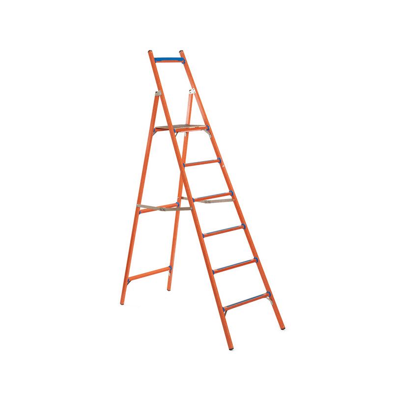 Стремянка диэлектрическая стеклопластиковая с симметричной опорой ССД-3,0 (Н-3,7м, 9ступ, 17кг)