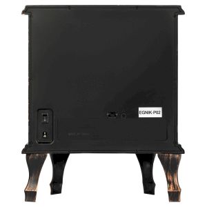 Светильник ЭРА EGNIK -P02 новогодний светодиодный камин Печь черный 2*LR14(C) 24*17*33 см