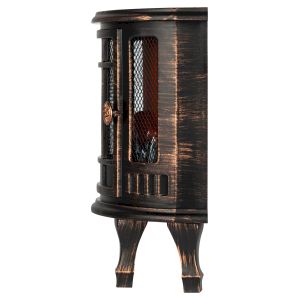 Светильник ЭРА EGNIK -P02 новогодний светодиодный камин Печь черный 2*LR14(C) 24*17*33 см