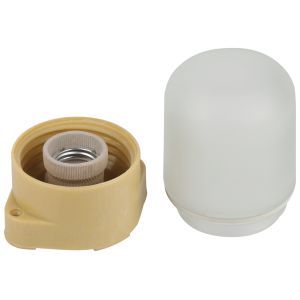 Светильник ЭРА НББ 01-60-007 для бани пластик/стекло прямой IP65 E27 max 60Вт 137х107х84 сосна