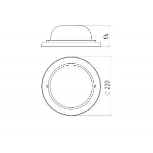 Светильник ЭРА НБО 03-60-011 Кантри дерево/стекло IP54 E27 max 60Вт D220 круг клен