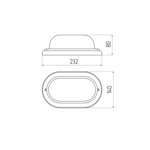 Светильник ЭРА НБО 04-60-011 Кантри дерево/стекло IP54 E27 max 60Вт 232х140 овал клен