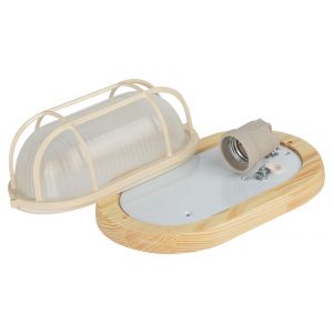 Светильник ЭРА НБО 04-60-012 Кантри дерево/стекло решетка IP54 E27 max 60Вт 232х140 овал клен Светильник ЭРА НБО 04-60-012 Кантри дерево/стекло решетка IP54 E27 max 60Вт 232х140 овал клен