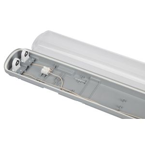 Светильник ЭРА SPP-103-0-002-120 IP65 под 2 светодиодные лампы T8 G13 LED 2x1200 транзитный 1,5 кВт в линию Светильник ЭРА SPP-103-0-002-120 IP65 под 2 светодиодные лампы T8 G13 LED 2x1200 транзитный 1,5 кВт в линию