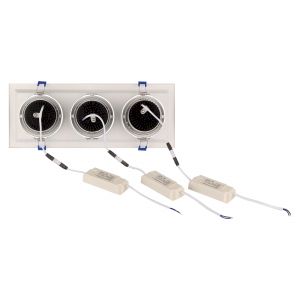 Светильник карданный встраиваемый ЭРА  SKD-13-36-40K-W20 3х20Вт 4000K 5400Лм 390х150х110