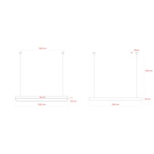Светильник LED ЭРА Geometria SPO-113-B-40K-036 Block 36Вт 4000К 2700Лм IP40 1200*100*60 черный подвесной драйвер внутри