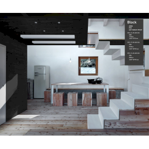 Светильник LED ЭРА Geometria SPO-114-W-40K-036 Block 36Вт 4000К 2800Лм IP40 1200*130*50 белый подвесной Светильник LED ЭРА Geometria SPO-114-W-40K-036 Block 36Вт 4000К 2800Лм IP40 1200*130*50 белый подвесной