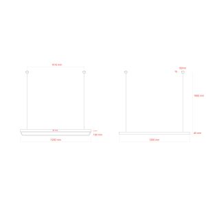Светильник LED ЭРА Geometria SPO-115-B-40K-036 Block 36Вт 4000K 3100Лм IP40 1200*100*50 черный подвесной драйвер внутри