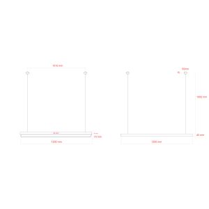 Светильник LED ЭРА Geometria SPO-116-W-40K-024 Block 24Вт 4000K 1750Лм IP40 1200х70х50 белый подвесной драйвер внутри