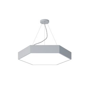 Светильник LED ЭРА Geometria SPO-121-W-40K-038 Hexagon 38Вт 4000К 4000Лм IP40 600*600*80 белый подвесной Светильник LED ЭРА Geometria SPO-121-W-40K-038 Hexagon 38Вт 4000К 4000Лм IP40 600*600*80 белый подвесной