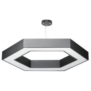 Светильник LED ЭРА Geometria SPO-123-B-40K-045 Hexagon 45Вт 4000K 2500Лм IP40 600*80 черный подвесной драйвер внутри