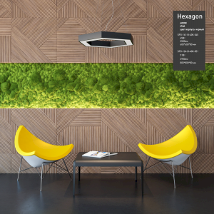 Светильник LED ЭРА Geometria SPO-124-B-40K-051 Hexagon 51Вт 4000К 3900Лм IP40 800*800*80 черный подвесной