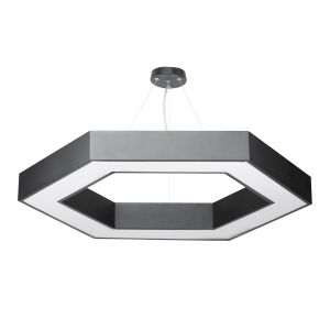 Светильник LED ЭРА Geometria SPO-124-B-40K-051 Hexagon 51Вт 4000К 3900Лм IP40 800*800*80 черный подвесной