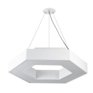 Светильник LED ЭРА Geometria SPO-124-W-40K-051 Hexagon 51Вт 4000К 3900Лм IP40 800*800*80 белый подвесной