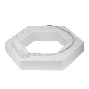 Светильник LED ЭРА Geometria SPO-124-W-40K-051 Hexagon 51Вт 4000К 3900Лм IP40 800*800*80 белый подвесной