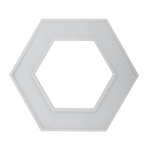Светильник LED ЭРА Geometria SPO-124-W-40K-051 Hexagon 51Вт 4000К 3900Лм IP40 800*800*80 белый подвесной