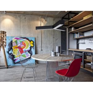 Светильник LED ЭРА Geometria SPO-143-B-40K-056 Igrek 56Вт 4000К 3700Лм IP40 900*900*80 черный подвесной