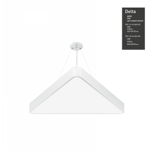 Светильник LED ЭРА Geometria SPO-151-W-40K-030 Delta 30Вт 4000К 2900Лм IP40 600*600*80 белый подвесной