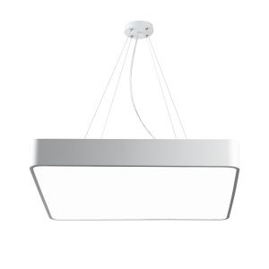 Светильник LED ЭРА Geometria SPO-163-W-40K-050 Quadro 50Вт 4000К 3700Лм IP40 600*600*80 белый подвесной