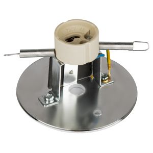 Светильник настенно-потолочный спот ЭРА OL1 GU10 BK/CH под лампу MR16/GU10 черный/хром IP20