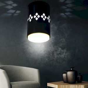 Светильник настенно-потолочный спот ЭРА OL10 LD GX53 BK черный, подсветка 1 W Светильник настенно-потолочный спот ЭРА OL10 LD GX53 BK черный, подсветка 1 W