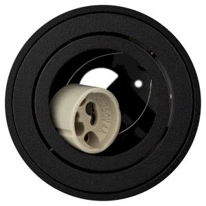 Светильник настенно-потолочный спот ЭРА OL21 BK MR16/GU10, черный, поворотный Светильник настенно-потолочный спот ЭРА OL21 BK MR16/GU10, черный, поворотный