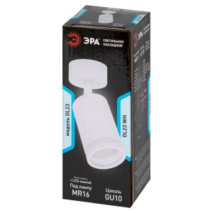 Светильник настенно-потолочный спот ЭРА OL23 WH MR16/GU10, белый