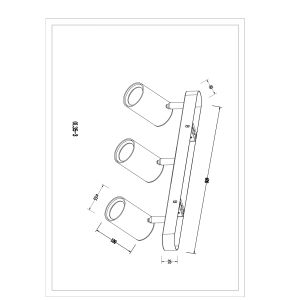 Светильник настенно-потолочный спот ЭРА OL35-3 BK MR16 GU10 IP20 черный хром