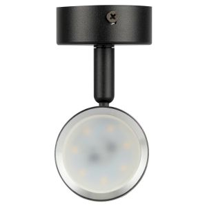 Светильник настенно-потолочный спот ЭРА OL35 BK MR16 GU10 IP20 черный, хром Светильник настенно-потолочный спот ЭРА OL35 BK MR16 GU10 IP20 черный, хром