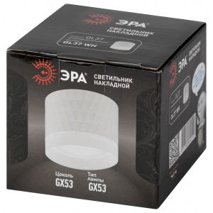 Светильник настенно-потолочный спот ЭРА OL37 WH под GX53 IP20 белый