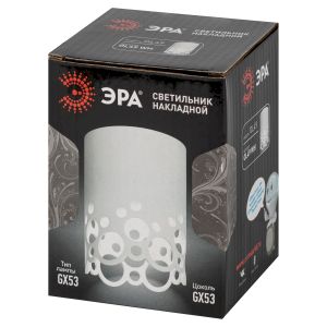 Светильник настенно-потолочный спот ЭРА OL49 WH GX53 IP20 белый Светильник настенно-потолочный спот ЭРА OL49 WH GX53 IP20 белый