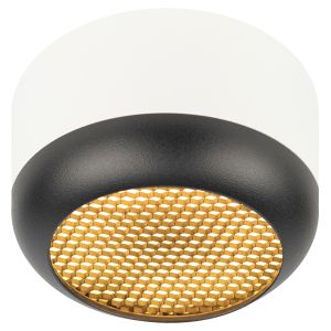 Светильник настенно-потолочный спот ЭРА OL56 WH/BK под лампу GX53 белый/черный IP20