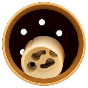 Светильник подвесной (подвес) ЭРА PL15 GD MR16 GU10 потолочный цилиндр золото Светильник подвесной (подвес) ЭРА PL15 GD MR16 GU10 потолочный цилиндр золото