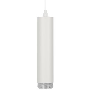 Светильник подвесной (подвес) ЭРА PL18 WH/CL MR16 GU10 потолочный цилиндр белый, прозрачный Светильник подвесной (подвес) ЭРА PL18 WH/CL MR16 GU10 потолочный цилиндр белый, прозрачный